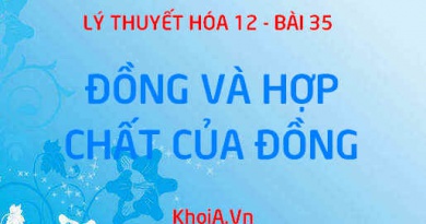 Tính chất vật lý của Đồng (Cu), tính chất hóa học của Đồng, hợp chất của Đồng và ứng dụng - Hóa 12 bài 35